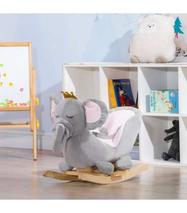 Baby Rocking Horse Elephant Rocking Chair Rocker Toy, for 18-36 Months