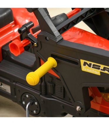 Pedal Powered Tractor Ride-On Car Moving Bucket Steering Wheel 3-6 Yrs