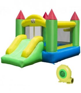 Bouncy Castle with Slide Inflatable Bouncer Kids Jumper Bounce Castle HOMCOM