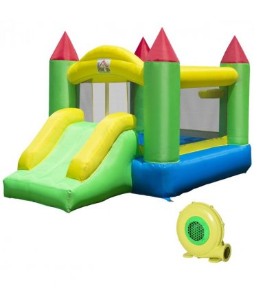 Bouncy Castle with Slide Inflatable Bouncer Kids Jumper Bounce Castle HOMCOM