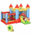 Bouncy Castle W/ Slide Pool 4 in 1 composition W/ Blower Multi-color