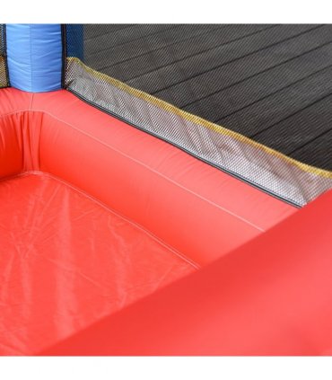 Bouncy Castle W/ Slide Pool 4 in 1 composition W/ Blower Multi-color
