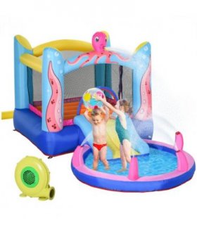 Bouncy Castle Slide Water Pool Trampoline, Blower 3.6 x 1.75 x 1.8m