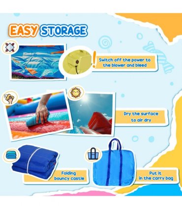 Bouncy Castle Slide Water Pool Trampoline, Blower 3.6 x 1.75 x 1.8m