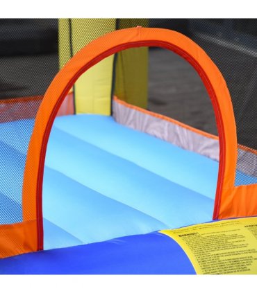 Bouncy Castle with Slide Basket Trampoline Monster Design