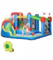 Kids Inflatable Bouncy Castle 6 in 1 Water Slide Water Gun Air Blower