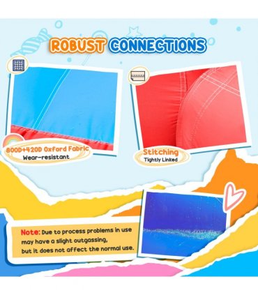 Kids Bouncy Castle with Slide Pool Trampoline Climbing Wall w/ Blower
