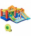 Kids Bouncy Castle with Double Slides Pool Trampoline with Blower