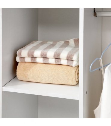 Storage Wardrobe White with Shelves