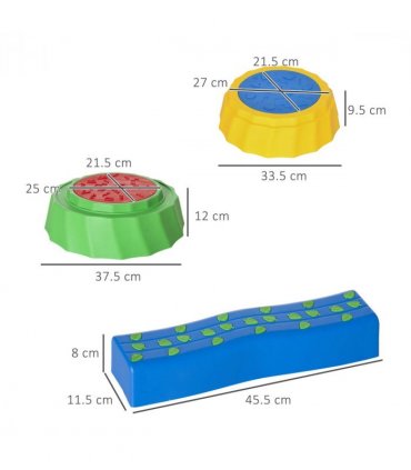 Eight-Piece Kids Stepping Stones Non-Slip Surface & Bottom, for Kids Outsunny