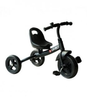Baby Kids Children Toddler Tricycle Ride on Trike W/ 3 Wheels Black Metal Frame