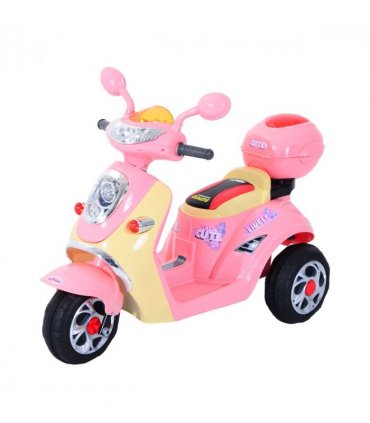Electric Ride on Toy Car Kids Motorbike Children Battery Tricycle Pink