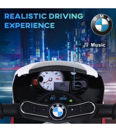 Ride on Motorcycle BMW Licensed w/ Headlights Music Red 66L x 37W x 44Hcm