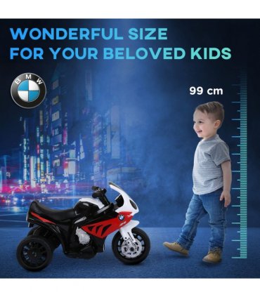 Ride on Motorcycle BMW Licensed w/ Headlights Music Red 66L x 37W x 44Hcm