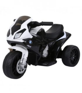 Electric Kids Ride on Motorcycle BMW Liscensed Headlights Music Black