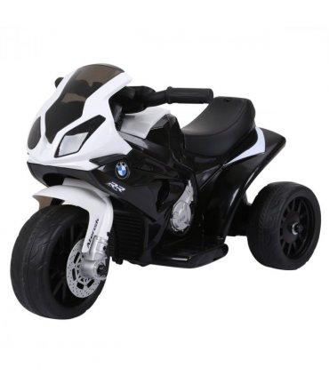 Electric Kids Ride on Motorcycle BMW Liscensed Headlights Music Black