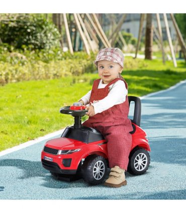 3-in-1 Ride On Car Foot To Floor Slider Toddler w/ Horn Steering Red