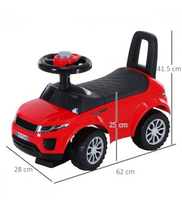 3-in-1 Ride On Car Foot To Floor Slider Toddler w/ Horn Steering Red