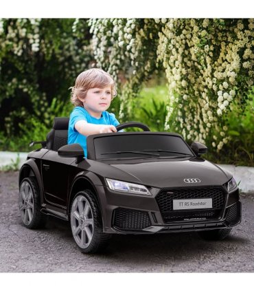 12V Battery Licensed Audi TT Ride On Car w/ Remote Headlight MP3 Black