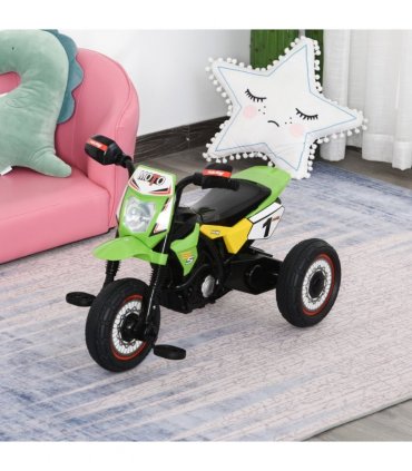 Toddler Pedal Tricycle Ride-On Learning Music Lights 18-36 Months Green