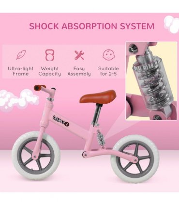 Kid Balance Bike ChildrenBicycle Adjustable Seat 2-5 Years No Pedal