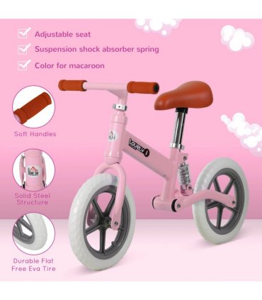 Kid Balance Bike ChildrenBicycle Adjustable Seat 2-5 Years No Pedal