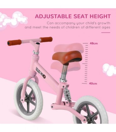 Kid Balance Bike ChildrenBicycle Adjustable Seat 2-5 Years No Pedal