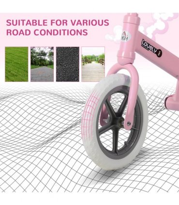 Kid Balance Bike ChildrenBicycle Adjustable Seat 2-5 Years No Pedal