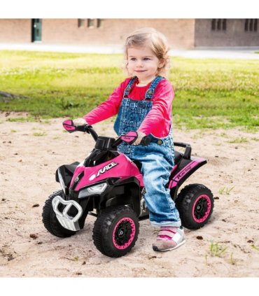 Quad Toddler Ride-on Car Pink 44H x 67.5L x 38Wcm Seat 3H x 28L x 16Wcm