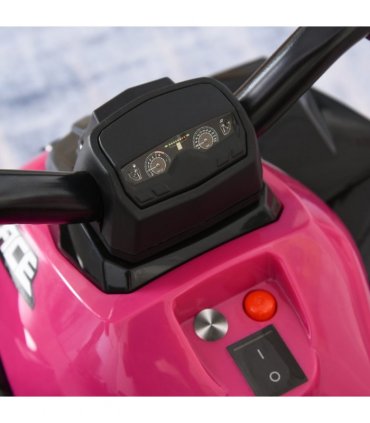 Quad Toddler Ride-on Car Pink 44H x 67.5L x 38Wcm Seat 3H x 28L x 16Wcm