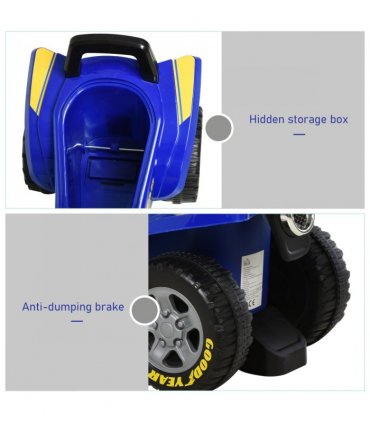Ride-On Walker Blue Thick Plastic Lights Horn Storage 18-36 Months