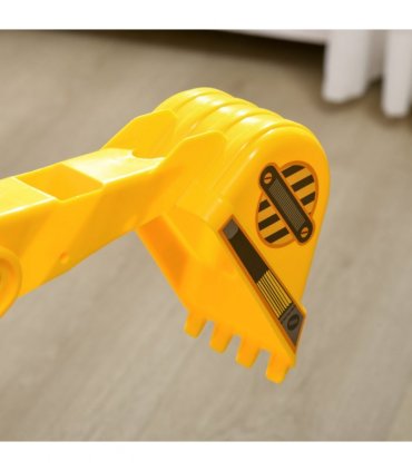 Excavator Toy Yellow PP 20.00 x 37.00 x 29.00 Ride On Digger Movable Walker