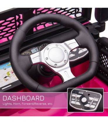 12V Kids Electric Ride On Car Truck Off-road Toy W/ Remote Control Pink HOMCOM