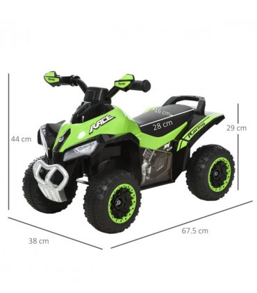 Ride-on Car Green 4 Wheel Quad Toddler Foot-to-Floor Sliding Walking Car