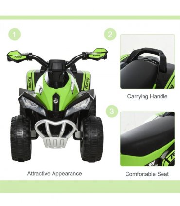 Ride-on Car Green 4 Wheel Quad Toddler Foot-to-Floor Sliding Walking Car