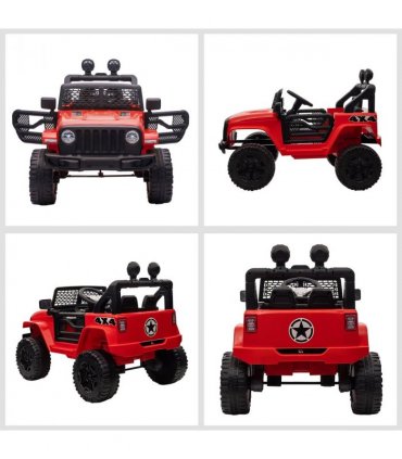 12V Kids Electric Ride On Car Truck Off-road Toy W/ Remote Control Red