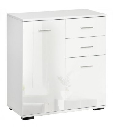 Shoe Cabinet Storage Cupboard 2-Tier Wood Tipping Bucket Modern Hall