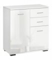 Shoe Cabinet Storage Cupboard 2-Tier Wood Tipping Bucket Modern Hall
