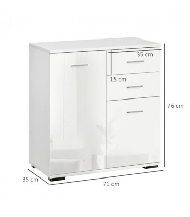Shoe Cabinet Storage Cupboard 2-Tier Wood Tipping Bucket Modern Hall