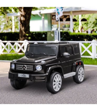 Mercedes Benz G500 12V Kids Electric Ride On Car Remote Control Black HOMCOM