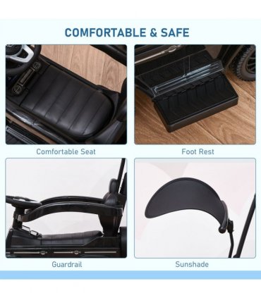 Benz G350 Ride-on Sliding Car Floor Slider Stroller Kids Vehicle, Black HOMCOM