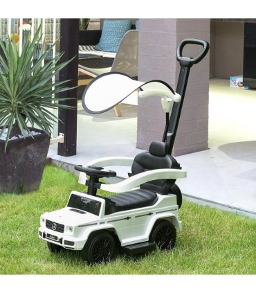 Ride-on Sliding Car Floor Slider Stroller Kids Vehicle, White,x 40.5Wcm