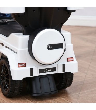 Ride-on Sliding Car Floor Slider Stroller Kids Vehicle, White,x 40.5Wcm