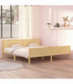 Bed Frame Solid Wood Pine 200x200 cm