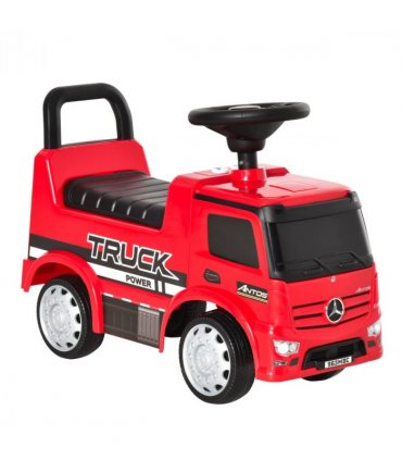 3-in-1 Ride On Car Kids Mercedes Truck Storage for 12 - 36 Months Red