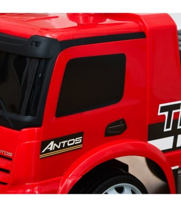 3-in-1 Ride On Car Kids Mercedes Truck Storage for 12 - 36 Months Red