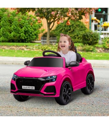 Audi RS Q8 6V Kids Electric Ride On Car Toy w/ Remote Control Pink HOMCOM
