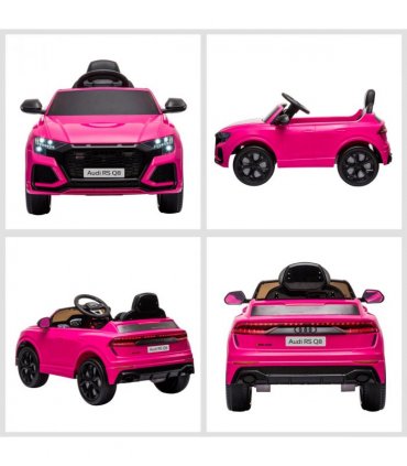 Audi RS Q8 6V Kids Electric Ride On Car Toy w/ Remote Control Pink HOMCOM
