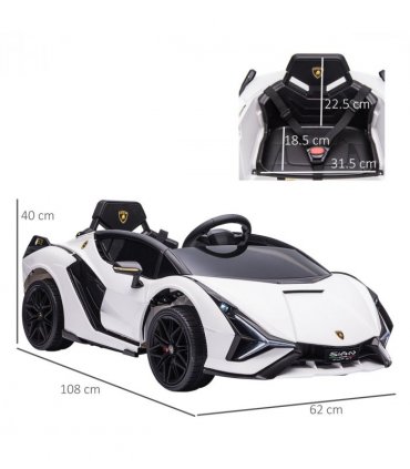 Lamborghini SIAN 12V Kids Electric Ride On Car Toy w/ Remote Control HOMCOM
