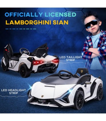 Lamborghini SIAN 12V Kids Electric Ride On Car Toy w/ Remote Control HOMCOM